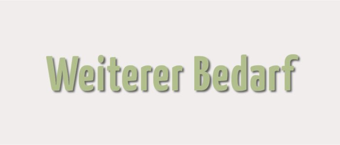 Kategoriebild zu Weiterer Bedarf