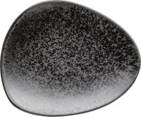 Porzellanserie „Ebony" Teller flach 19x16cm
