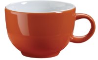Kaffee-/Cappuccinotasse obere orange