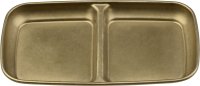 "Yoko" Schale 2 Felder, gold