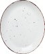 Platte flach oval, 30,5x25,5 cm