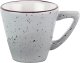 Porzellanserie "Granja" grau Tasse obere Espresso ()
