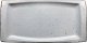 Platte flach eckig, 18 x 36 cm