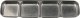 Schale 4 Felder, grau