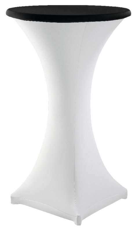Tischplattenbezug Ø 80 cm weiß (2)