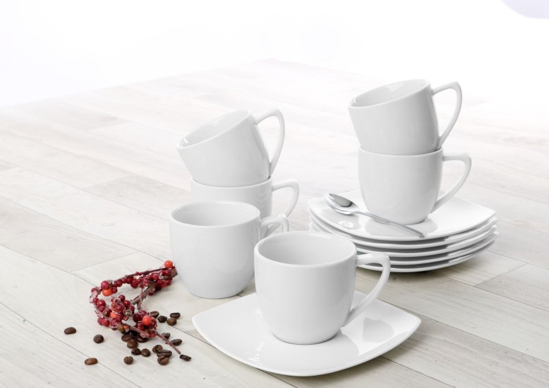 Tassenserie "ConForm" Hartporzellan Espresso untere "Conform" & "Café" 11,0cm (3)