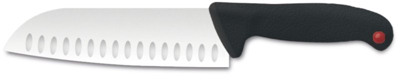 Messerserie "PRO" Santokumesser 17,0 cm mit Kullenschliff (1)