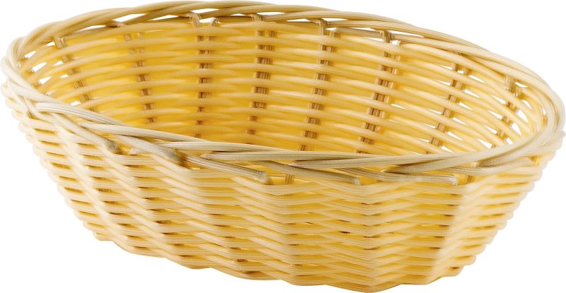 Korb leichte Ausführung, beige oval 20x14x6cm (1)