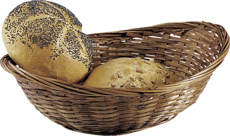Brot-/Servierkorb dunkel gebeizt (1)