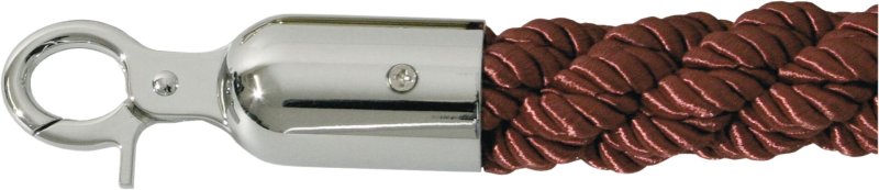 Verbindungskordel rot, mit Chromenden (1)