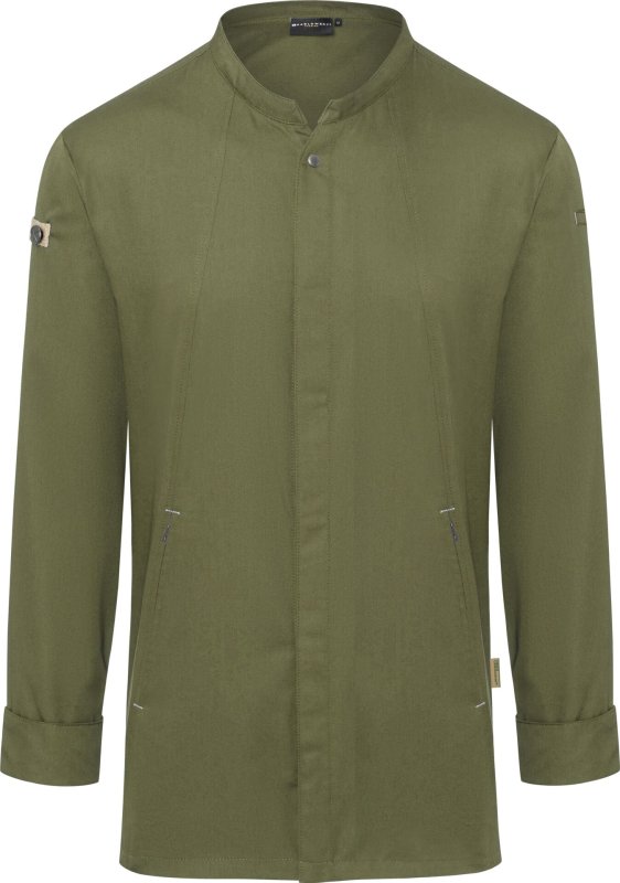 Kochjacke Herren "Green-Generation", moosgrün Größe 48 (2)