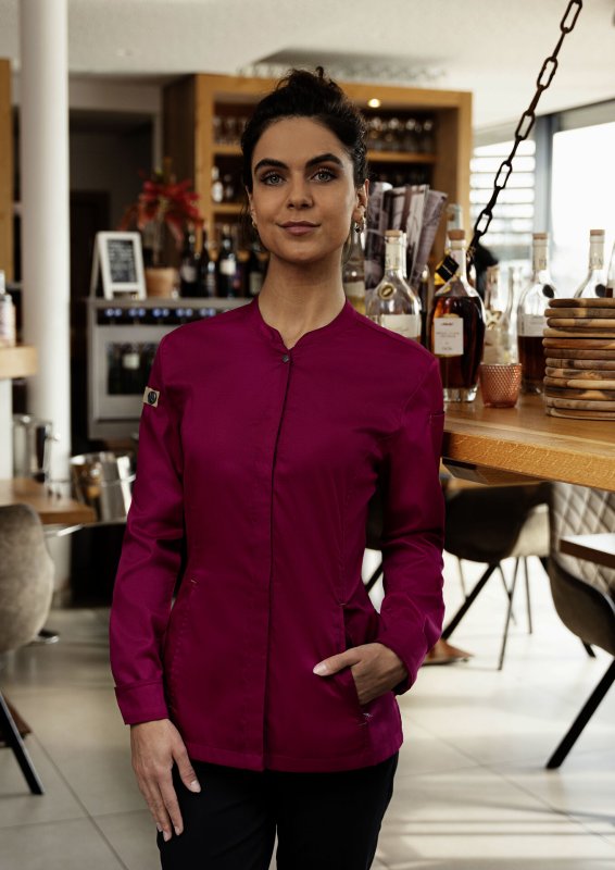 Kochjacke Damen "Green-Generation", fuchsia Größe 36 (5)